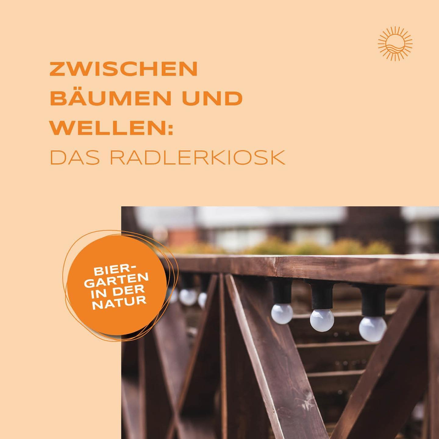 Biergarten in der Natur